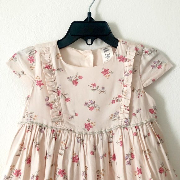 Baby B'gosh | Light Peach Floral Print Dress - Picture 4 of 7